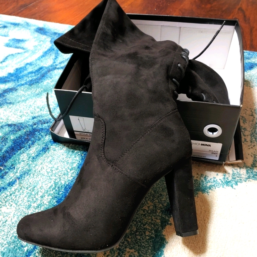 Thigh High Fashion Nova Heels